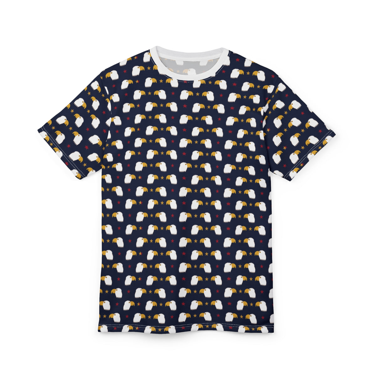 Cute Ghost Pattern Tee — All-Over Print Halloween Shirt