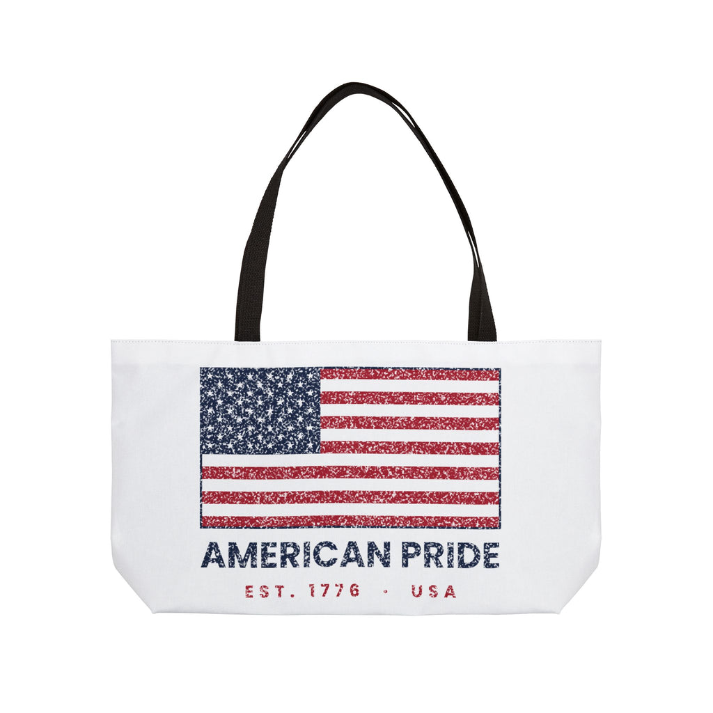 Weekender Tote Bag — USA American Pride Flag Tote (Est. 1776)