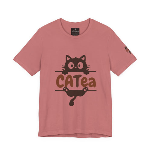 CATEa Cat Tee — Cute Cat Tea Pun Graphic T-Shirt