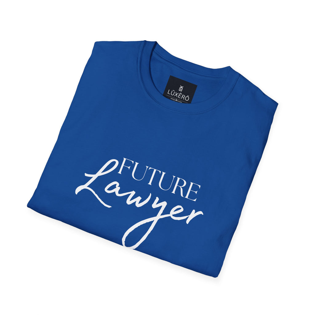 Future Lawyer T-Shirt — Aspiring Attorney Tee with Justice Scales
