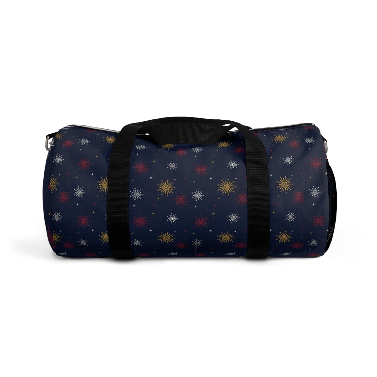 Starburst Pattern Duffel Bag – Navy Holiday Travel Gym Bag