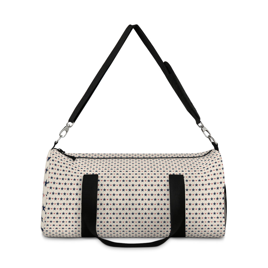 Patriotic Star Pattern Duffel Bag — Vintage Americana Travel Gym Bag