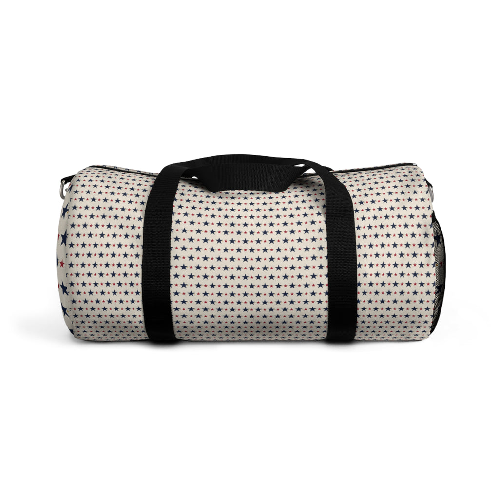 Patriotic Star Pattern Duffel Bag — Vintage Americana Travel Gym Bag