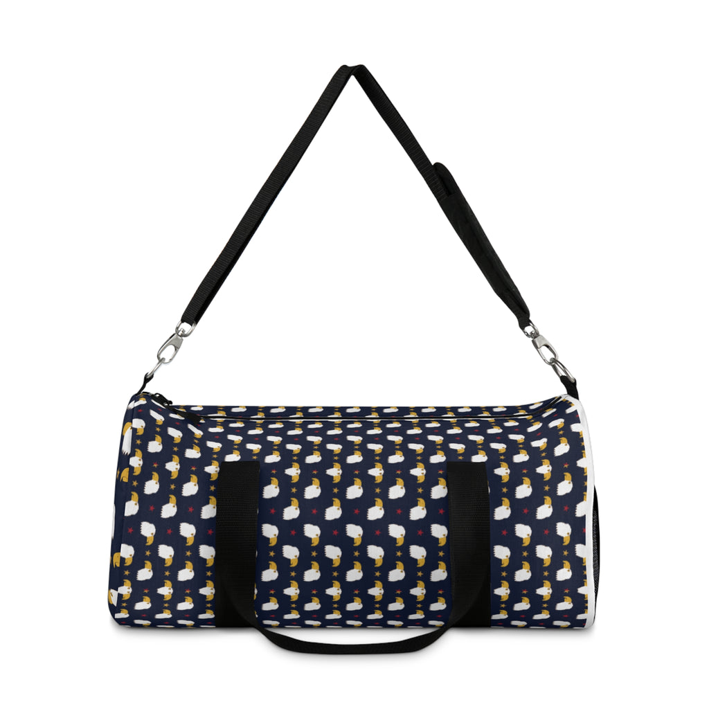 Duck Pattern Duffel Bag — Cute Waterproof Travel Gym Bag