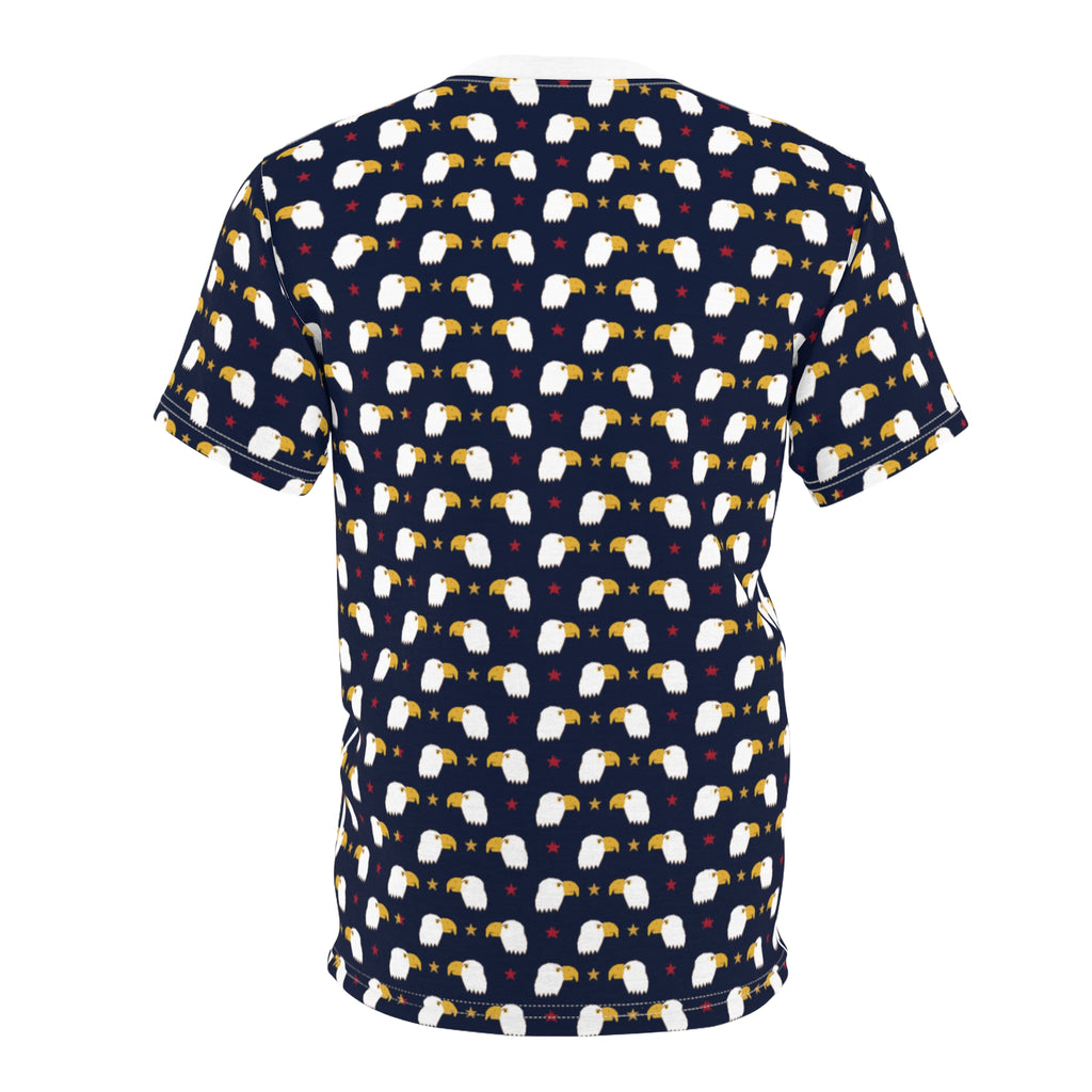 Cute Ghost Pattern Tee — All-Over Print Halloween Shirt